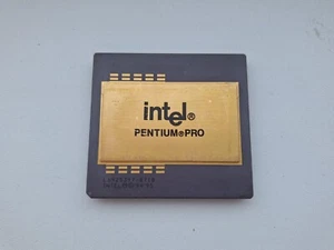 Intel Pentium PRO 180MHz SY031 KB80521EX180 vintage CPU GOLD - Photo 1/2