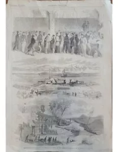 Cincinatti, Covington Defense 1862 Harper's Weekly Civil War Wood Block - Picture 1 of 3