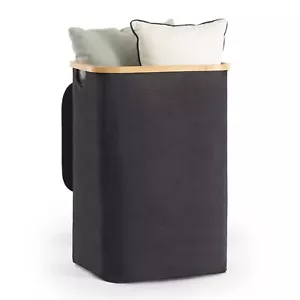 90l Large Laundry Basket With Lid Collapsible Dirty Clothes Hamper With Handle C - Picture 1 of 8