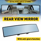 270MM Clip-On Car Rear View Mirror Universal Wide Angle Interior Blue Tint Large