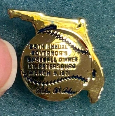  Gemelos vintage Florida cena de béisbol 1971 Ruben Askew Foto 1 de 4