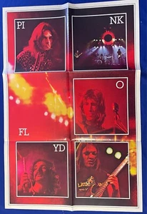 Vintage 1973 Pink Floyd Live Dark Side of Moon LP INSERT POSTER UNBENUTZT 20x30 Zoll - Bild 1 von 1