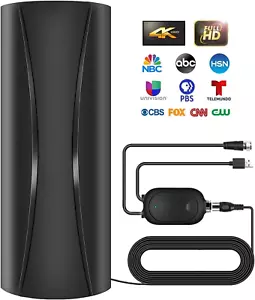 1800+ Miles Indoor TV Antenna with Amplifier, 36ft Cable, Supports 8K/4K/1080P - Picture 1 of 12