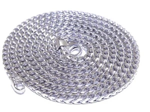 Elegante cadena de 61,1 gramos plateada 0,925 Franco Link para hombre 3,68 mm 36,10 pulgadas  - Imagen 1 de 6