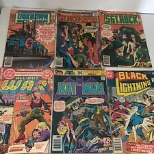 Lot 6 DC Comics Vintage Black Lightning Unknown Soldier,SGT ROCK, ￼Batman