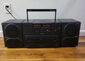 Sony CFD-750 Boombox CD Cassette Radio AM/FM Mega Bass Very Rare-For Repair/Part - Picture 1 of 10
