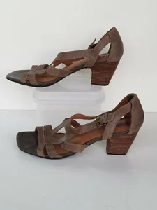 Indigo Womens  Open Toe Casual Ankle Strap, Medium Brown, Size 9M - Picture 1 of 7