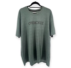 Cherokee Men’s Pine Grove Heather Green Box Logo Tee Size XL - Picture 1 of 7
