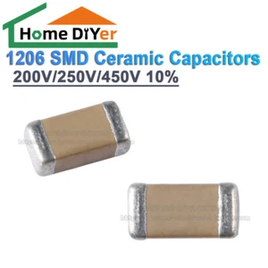 1206 SMD Ceramic Capacitors  200V/250V/450V 10% - Picture 1 of 5