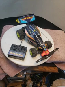 Radio Shack 60-4129 Blue Shark Vintage RC Car with Remote Untested - Picture 1 of 24
