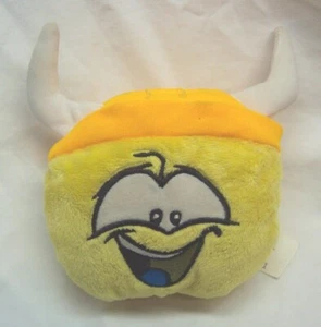 JAKKS Disney Club Penguin YELLOW VIKING HELMET PUFFLE 5" STUFFED ANIMAL Toy - Picture 1 of 3