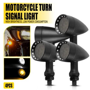 Motorcycle 4PCS LED Turn Signal Lights Running For Harley Sportster 1200 XL 883 - Picture 1 of 14