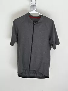 Bontrager Profila Circuit Cycling Jersey Mens Gray Heather Full Zip Large Fitted - Picture 1 of 5