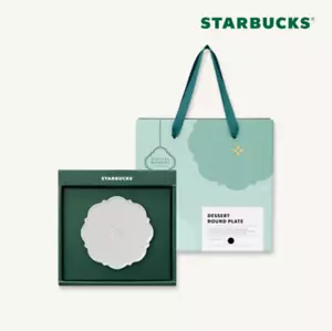 LTD STARBUCKS BAKING DISH SHAPED WHITE PORCELAIN DESSERT PLATE MUJAGI KOREA MD - Picture 1 of 7