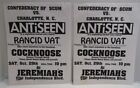 Antiseen, Rancid Vat, Cocknoose Handbills Jeremiah's Charlotte, NC