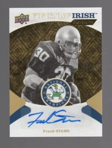 Frank Stams AUTOGRAPH Notre Dame Fighting Irish 2017 Upper Deck AUTO Football - Picture 1 of 1