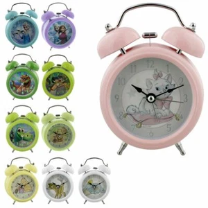 Disney Characters Bell Alarm Clock Bambi Dumbo Pooh & Piglet Marie Jungle Book - Picture 1 of 3