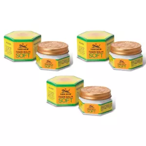 3 X 50g Tiger Balm Soft Ointment Relief of Headaches Stuffy Nose Muscular Aches - Picture 1 of 3