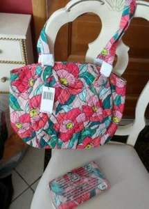 Vera Bradley Glenna handbag & turnlock wallet in Vintage Floral - Picture 1 of 8