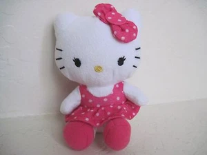 VESTIDO SANRIO HELLO KITTY LUNARES BLANCOS 5" Peluche Animal  - Imagen 1 de 3