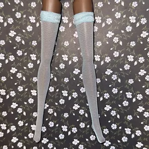 Barbie / Integrity / Silkstone Blue Lingerie Stockings - Free Ship in USA ❄️ - Picture 1 of 4