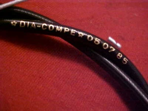 Dia Compe 1985 BMX negro cable de freno delantero para bicicleta nuevo de lote antiguo - Imagen 1 de 5