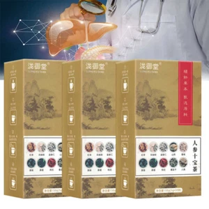 Ginseng Ten Treasure Tea,Ginseng Health Tea Shibao Tea,Liver Protection Tea - Picture 1 of 15
