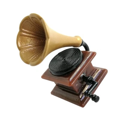  Modèle De Phonographe Miniature Instrument Musique Accessoires Photo - Image 1 of 4