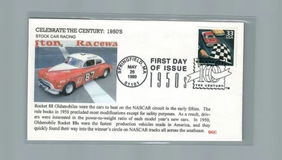 1999  First day Cover #3187n Stock Car Racing 1950's - Image 1 of 2