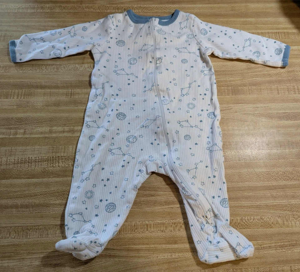 Pijama Wonder Nation bebé niño talla 3-6 meses 100% algodón estrellas/luna Foto 1 de 1