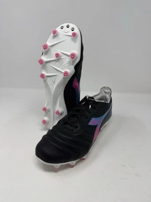 Diadora Brasil Elite GR LT LP12 Black Pink Soccer Cleats D0730 Women's Sizes - Image 1 of 4
