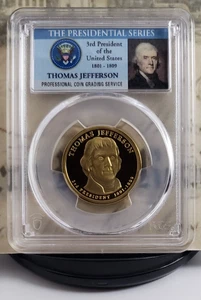 2007-S Presidential Dollar - Thomas Jefferson - PCGS PR70DCAM - Top Grade! 9763 - Bild 1 von 5