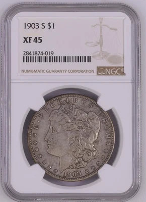 1903 S Morgan Silver Dollar NGC XF-45 - Image 1 of 2