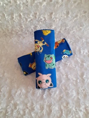 Pokemon - 6 Inch Toddler Car Seat Strap Covers, Handmade - Image 1 of 3