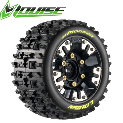 Louise ST-Pioneer Mini Maxx XRT Tires 12, 14, 17mm Hex 0 & 1/2' Off Soft (2) - Image 1 of 4