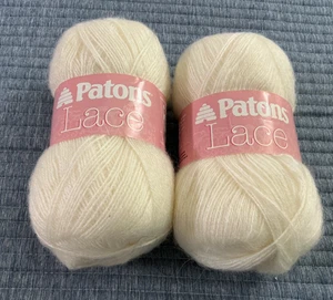 Patons Spitze Farbe Vintage Antik Mohair Wolle Acryl Menge 2 498 Meter pro Stück - Bild 1 von 4