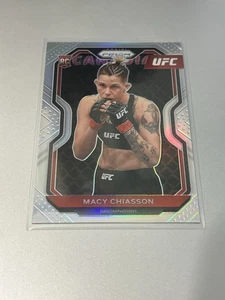 2021 Panini Prizm UFC #37 Macy Chiasson RC Rookie - Bantamweight Silver Prizm - Foto 1 di 2