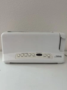 Cuisinart Total Touch Electronic Toaster CPT-60 Wide Slot White Tested Works - Picture 1 of 6