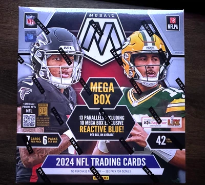 Mega caja de fútbol americano NFL 2024 Panini Mosaic - ¡azul reactivo! Foto 1 de 3