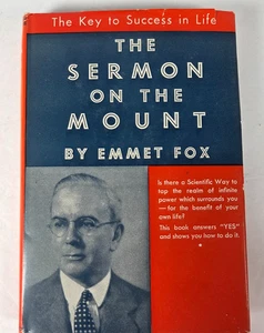 The Sermon On The Mount Emmet Fox 1938 Hardcover Dust Jacket 7.5" X 5.5" - Imagen 1 de 16