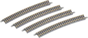 Tomix N Scale 1853 541mm Radius 15 Curve Track C541-15F 4 Pcs New - Picture 1 of 3