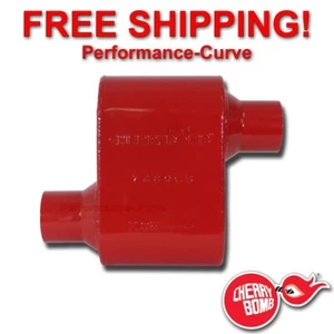 Cherry Bomb Single Chamber Race Muffler 2.5" Offset - One Chamber - 7480CB - Bild 1 von 5