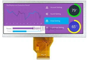 6.5" Color Bar TFT LCD IoT Display 800x320 Pixels w/OPTL Touch Sceen - Picture 1 of 10