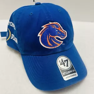 '47 Brand Boise State Broncos CFP Playoffs Clean Up Adjustable Hat Cap Blue NCAA - Picture 1 of 6