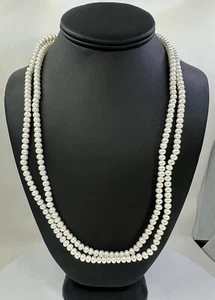 Collar de perlas cultivadas Honora 48 pulgadas nuevo con etiquetas SIN CIERRE - Imagen 1 de 3