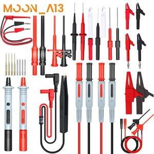 Kit de cables de prueba multímetro con sonda perforadora de cables clip de cocodrilo mini agarrador - Imagen 1 de 6