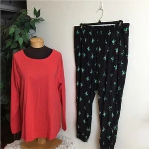 SO Desert Cactus Holiday Loungewear Pyjama Set Damen Junior XXL - Bild 1 von 11