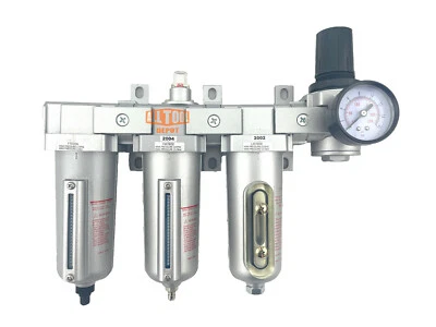 3/4" Heavy Duty Inline Compressed Air Filter Clean system 4 Stage Auto Drain - Image 1 of 4