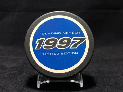 1997 Atlanta Thrashers Blue Line Club Founding Member Puck! Limited Edition! Cover