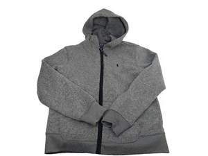 Polo Ralph Lauren Grey Full-Zip Jacket Hoodie L Boy's Size (14-16) Front Logo - Picture 1 of 8